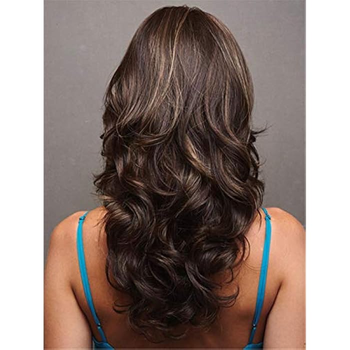 DILLARDS Women Big Wave Curly Long Hair Wigs Brown 50Cm - Image 2